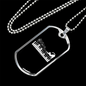 Musician Necklace Cat Piano Notes Necklace Stainless Steel or 18k Gold Dog Tag 24" Chain-Express Your Love Gifts