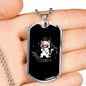 Musician Necklace Cat Singing Necklace Stainless Steel or 18k Gold Dog Tag 24" Chain-Express Your Love Gifts