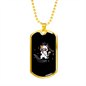 Musician Necklace Cat Singing Necklace Stainless Steel or 18k Gold Dog Tag 24" Chain-Express Your Love Gifts
