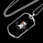 Musician Necklace Cat Singing Necklace Stainless Steel or 18k Gold Dog Tag 24" Chain-Express Your Love Gifts