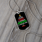 Musician Necklace Christmas Cheer Music Necklace Stainless Steel or 18k Gold Dog Tag 24" Chain-Express Your Love Gifts