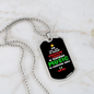 Musician Necklace Christmas Cheer Music Necklace Stainless Steel or 18k Gold Dog Tag 24" Chain-Express Your Love Gifts