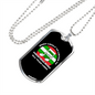 Musician Necklace Christmas Music Necklace Stainless Steel or 18k Gold Dog Tag 24" Chain-Express Your Love Gifts