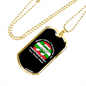 Musician Necklace Christmas Music Necklace Stainless Steel or 18k Gold Dog Tag 24" Chain-Express Your Love Gifts