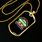 Musician Necklace Christmas Music Necklace Stainless Steel or 18k Gold Dog Tag 24" Chain-Express Your Love Gifts