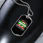 Musician Necklace Christmas Music Necklace Stainless Steel or 18k Gold Dog Tag 24" Chain-Express Your Love Gifts