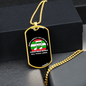 Musician Necklace Christmas Music Necklace Stainless Steel or 18k Gold Dog Tag 24" Chain-Express Your Love Gifts