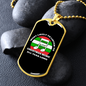 Musician Necklace Christmas Music Necklace Stainless Steel or 18k Gold Dog Tag 24" Chain-Express Your Love Gifts