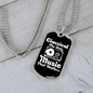 Musician Necklace Classical Music Matter Necklace Stainless Steel or 18k Gold Dog Tag 24" Chain-Express Your Love Gifts