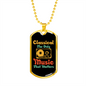 Musician Necklace Classical Music Necklace Stainless Steel or 18k Gold Dog Tag 24" Chain-Express Your Love Gifts