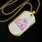 Musician Necklace Cool Rock and Roll TranspArent Necklace Stainless Steel or 18k Gold Dog Tag 24" Chain-Express Your Love Gifts