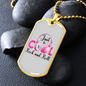 Musician Necklace Cool Rock and Roll TranspArent Necklace Stainless Steel or 18k Gold Dog Tag 24" Chain-Express Your Love Gifts