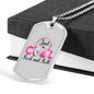 Musician Necklace Cool Rock and Roll TranspArent Necklace Stainless Steel or 18k Gold Dog Tag 24" Chain-Express Your Love Gifts