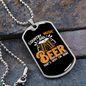 Musician Necklace Country and Music Beer Necklace Stainless Steel or 18k Gold Dog Tag 24" Chain-Express Your Love Gifts