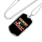 Musician Necklace Country Music Necklace Stainless Steel or 18k Gold Dog Tag 24" Chain-Express Your Love Gifts