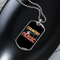 Musician Necklace Country Music Necklace Stainless Steel or 18k Gold Dog Tag 24" Chain-Express Your Love Gifts