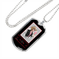 Musician Necklace Cowgirl Necklace Stainless Steel or 18k Gold Dog Tag 24" Chain-Express Your Love Gifts