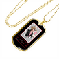 Musician Necklace Cowgirl Necklace Stainless Steel or 18k Gold Dog Tag 24" Chain-Express Your Love Gifts
