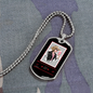 Musician Necklace Cowgirl Necklace Stainless Steel or 18k Gold Dog Tag 24" Chain-Express Your Love Gifts