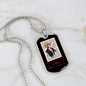 Musician Necklace Cowgirl Necklace Stainless Steel or 18k Gold Dog Tag 24" Chain-Express Your Love Gifts