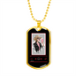 Musician Necklace Cowgirl Necklace Stainless Steel or 18k Gold Dog Tag 24" Chain-Express Your Love Gifts