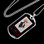 Musician Necklace Cowgirl Necklace Stainless Steel or 18k Gold Dog Tag 24" Chain-Express Your Love Gifts