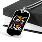 Musician Necklace Crazy Saxophone Dude Necklace Stainless Steel or 18k Gold Dog Tag 24" Chain-Express Your Love Gifts