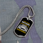 Musician Necklace Creative Decisions Piano Necklace Stainless Steel or 18k Gold Dog Tag 24" Chain-Express Your Love Gifts
