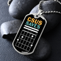 Musician Necklace Csus Saves Necklace Stainless Steel or 18k Gold Dog Tag 24" Chain-Express Your Love Gifts