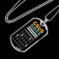 Musician Necklace Csus Saves Necklace Stainless Steel or 18k Gold Dog Tag 24" Chain-Express Your Love Gifts