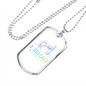 Musician Necklace Destroy Silence White Necklace Stainless Steel or 18k Gold Dog Tag 24" Chain-Express Your Love Gifts