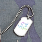 Musician Necklace Destroy Silence White Necklace Stainless Steel or 18k Gold Dog Tag 24" Chain-Express Your Love Gifts