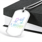 Musician Necklace Destroy Silence White Necklace Stainless Steel or 18k Gold Dog Tag 24" Chain-Express Your Love Gifts