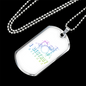 Musician Necklace Destroy Silence White Necklace Stainless Steel or 18k Gold Dog Tag 24" Chain-Express Your Love Gifts