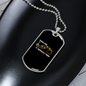 Musician Necklace Difficult Times Necklace Stainless Steel or 18k Gold Dog Tag 24" Chain-Express Your Love Gifts