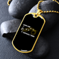Musician Necklace Difficult Times Necklace Stainless Steel or 18k Gold Dog Tag 24" Chain-Express Your Love Gifts