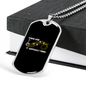 Musician Necklace Difficult Times Necklace Stainless Steel or 18k Gold Dog Tag 24" Chain-Express Your Love Gifts