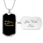 Musician Necklace Difficult Times Necklace Stainless Steel or 18k Gold Dog Tag 24" Chain-Express Your Love Gifts
