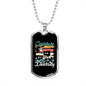 Musician Necklace Diversity Necklace Stainless Steel or 18k Gold Dog Tag 24" Chain-Express Your Love Gifts