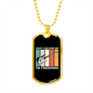 Musician Necklace Don't Disturb Fingerin' Necklace Stainless Steel or 18k Gold Dog Tag 24" Chain-Express Your Love Gifts