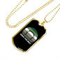Musician Necklace Drop the Beat Necklace Stainless Steel or 18k Gold Dog Tag 24" Chain-Express Your Love Gifts