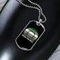 Musician Necklace Drop the Beat Necklace Stainless Steel or 18k Gold Dog Tag 24" Chain-Express Your Love Gifts