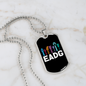 Musician Necklace Electric Base Guitar Necklace Stainless Steel or 18k Gold Dog Tag 24" Chain-Express Your Love Gifts
