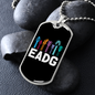 Musician Necklace Electric Base Guitar Necklace Stainless Steel or 18k Gold Dog Tag 24" Chain-Express Your Love Gifts