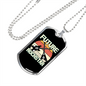 Musician Necklace Future Guitar Rockstar Necklace Stainless Steel or 18k Gold Dog Tag 24" Chain-Express Your Love Gifts