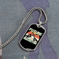 Musician Necklace Future Guitar Rockstar Necklace Stainless Steel or 18k Gold Dog Tag 24" Chain-Express Your Love Gifts