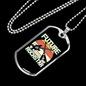 Musician Necklace Future Guitar Rockstar Necklace Stainless Steel or 18k Gold Dog Tag 24" Chain-Express Your Love Gifts