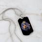 Musician Necklace Guitar Duck Necklace Stainless Steel or 18k Gold Dog Tag 24" Chain-Express Your Love Gifts