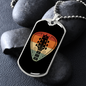 Musician Necklace Guitar Head Stock Necklace Stainless Steel or 18k Gold Dog Tag 24" Chain-Express Your Love Gifts