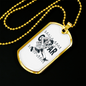 Musician Necklace Guitar Master Necklace Stainless Steel or 18k Gold Dog Tag 24" Chain-Express Your Love Gifts